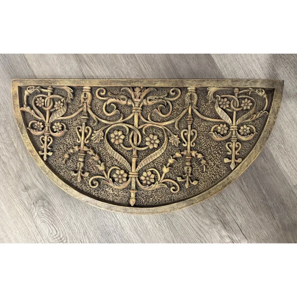 VTG semi Circle Decorative Door Topper Or Enterway Pediment Plaque
